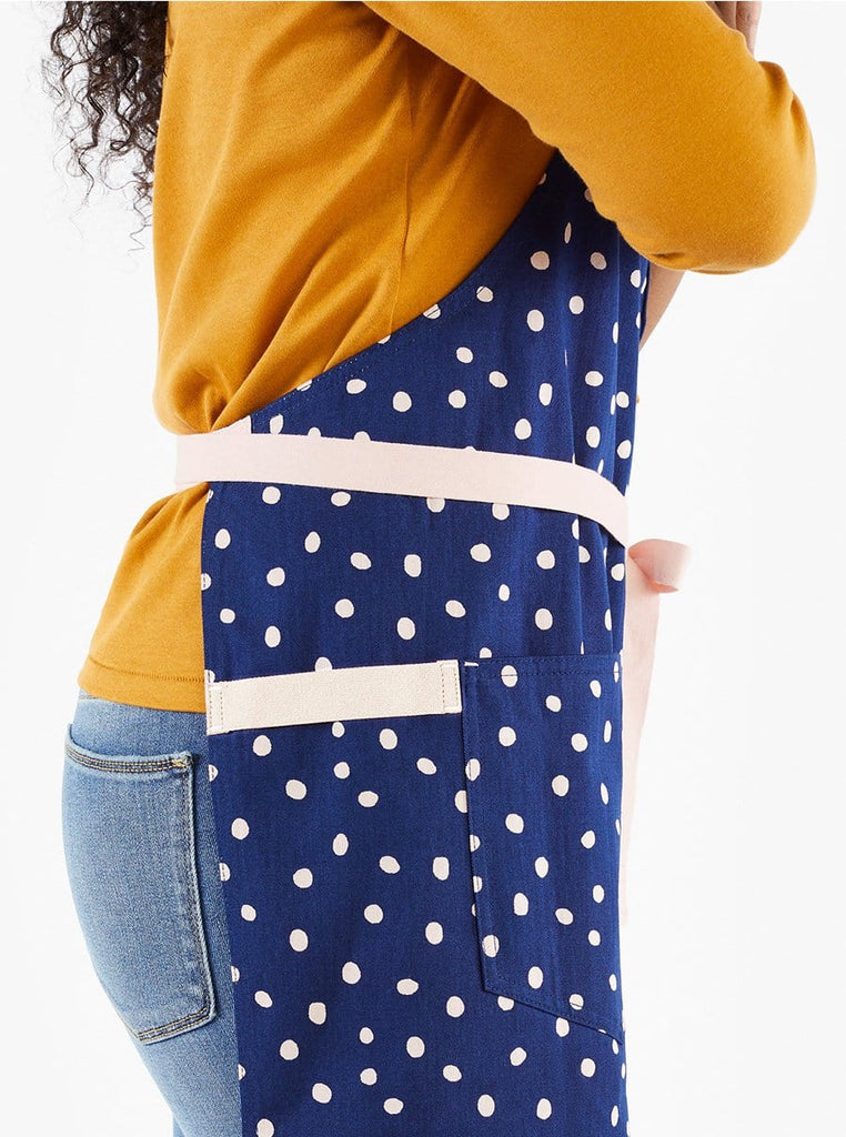 The Essential Apron - Navy Dots - touchGOODS