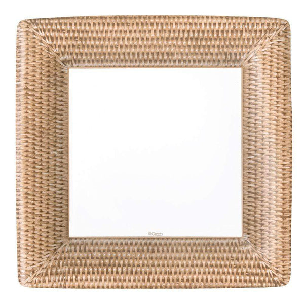 Rattan Paper Dinner Plates - 8 Per Package - touchGOODS