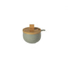 Pacifica Sugar Bowl with Wood Lid 4" and Spoon - touchGOODS