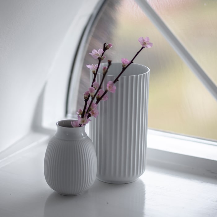 Lyngby Porcelæn Vase -White