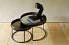 Round Tray Nesting Coffee Table Set - Small/Large - touchGOODS