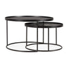 Round Tray Nesting Coffee Table Set - Small/Large - touchGOODS