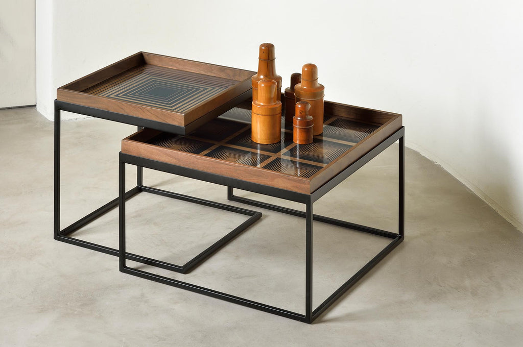 Square Tray Nesting Coffee Table Set - Small/Large - touchGOODS