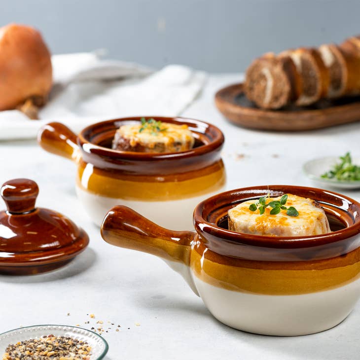 Ceramic French Onion Soup Crocks - touchGOODS