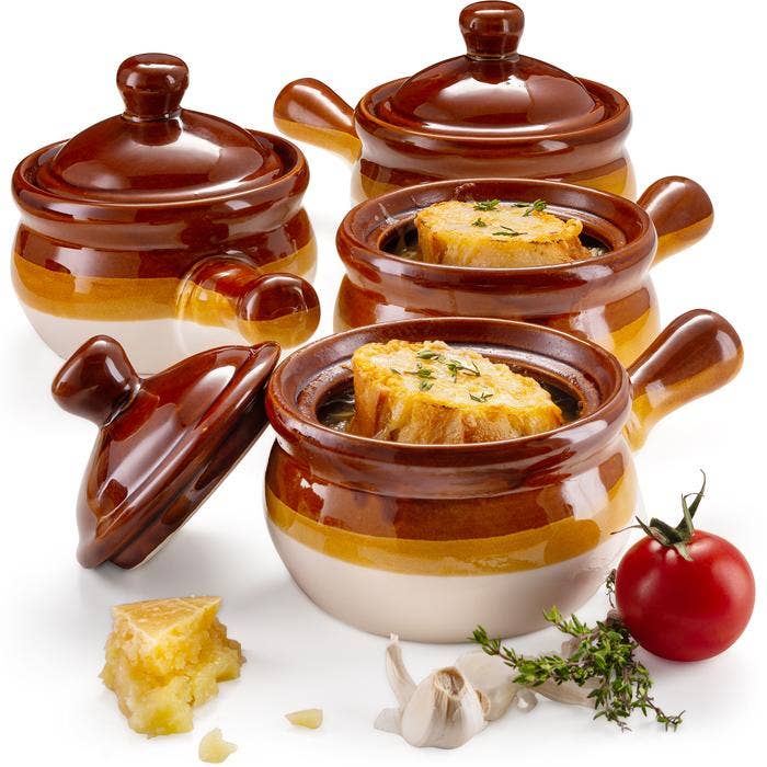 Ceramic French Onion Soup Crocks - touchGOODS