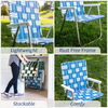 Old Glory Magnum Lawn Chair with White Arms - touchGOODS