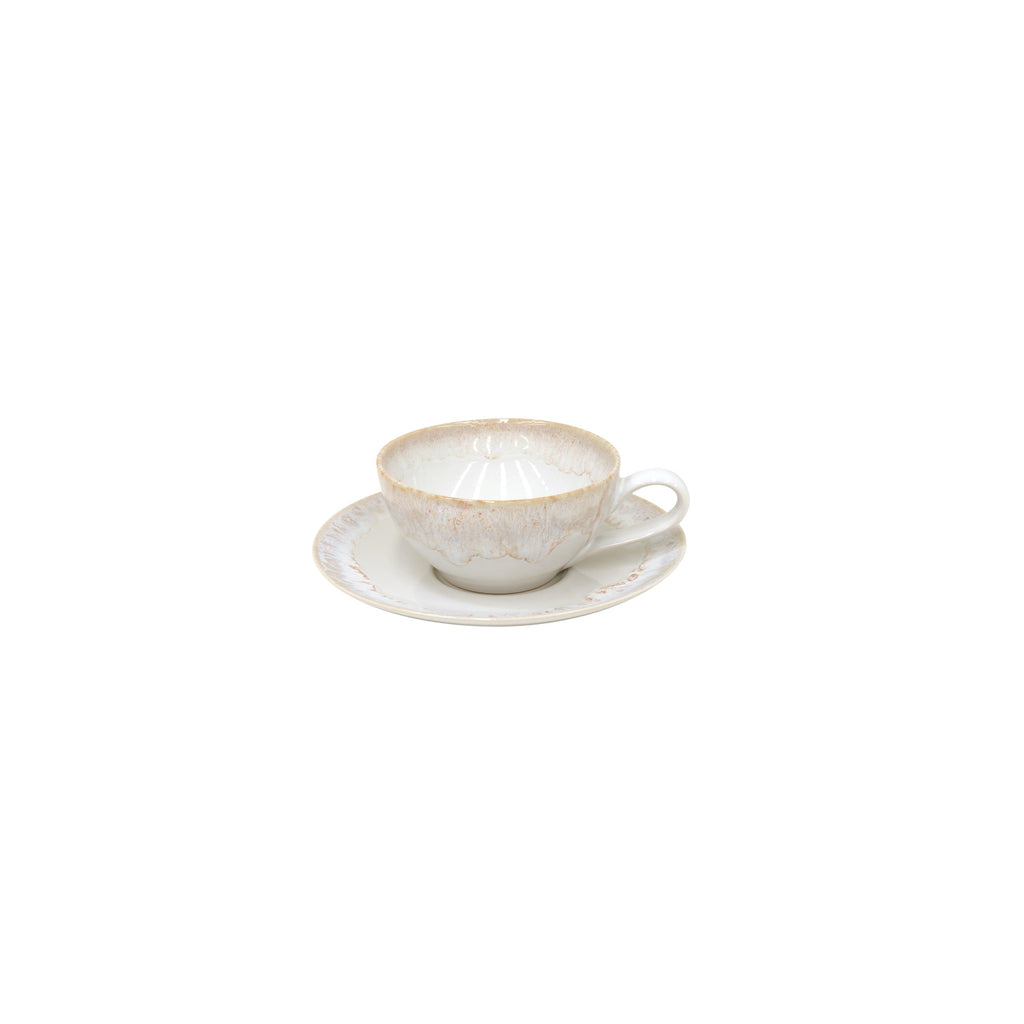 Taormina White Tea Cup & Saucer