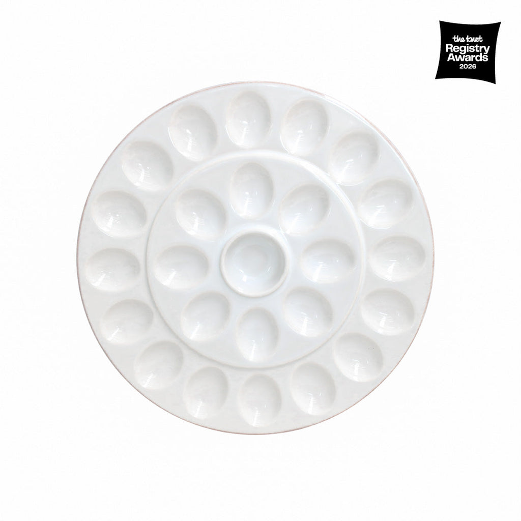 Cook & Host White Egg Platter