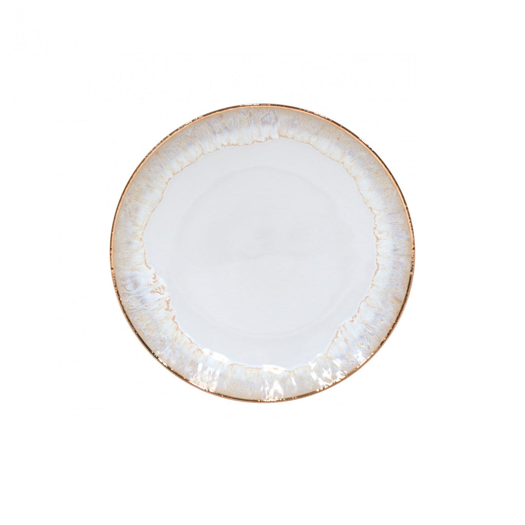 Taormina White/Gold Dinner Plate