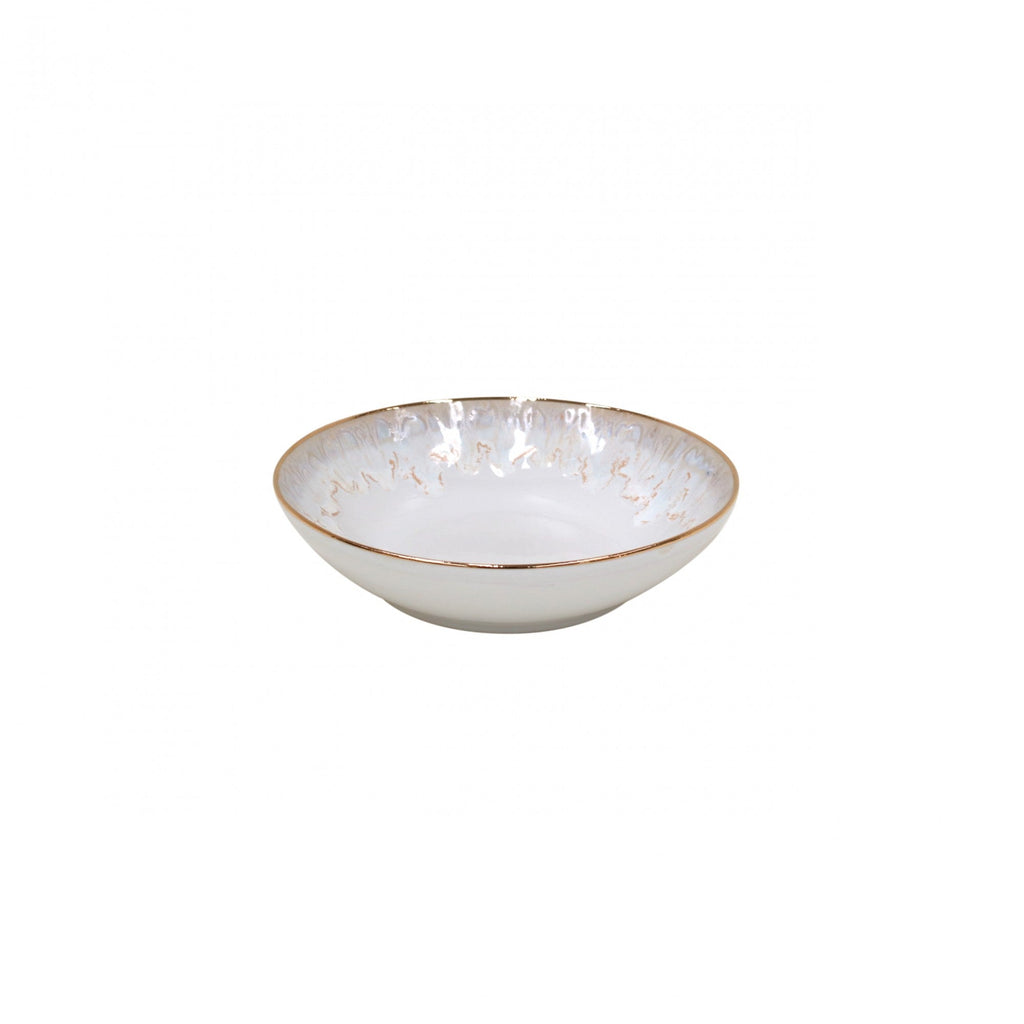 Taormina White/Gold Soup/Pasta Bowl