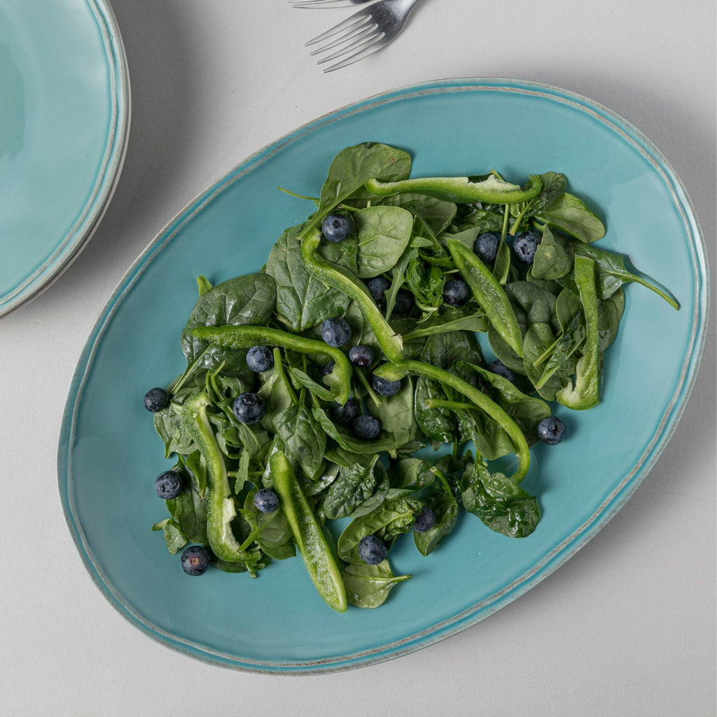 Fontana Turquoise Oval Platter