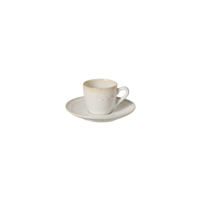 Taormina White Coffee Cup & Saucer