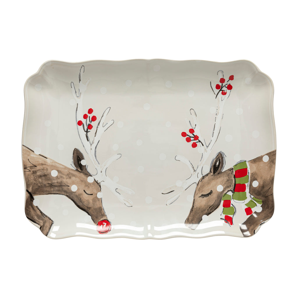 Friends White Rect. Platter