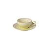 Taormina Sand Yellow Tea Cup & Saucer 20 cl