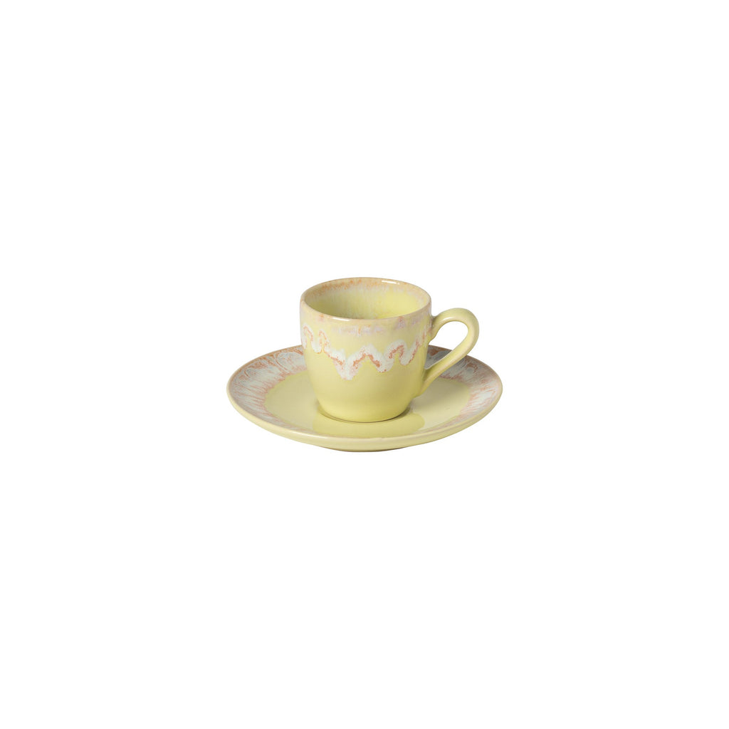 Taormina Sand Yellow Coffee Cup & Saucer 9 cl