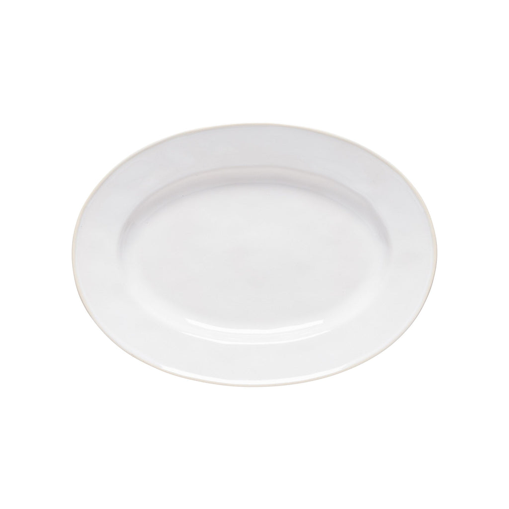 Beja White-Cream 11.75" Oval Platter