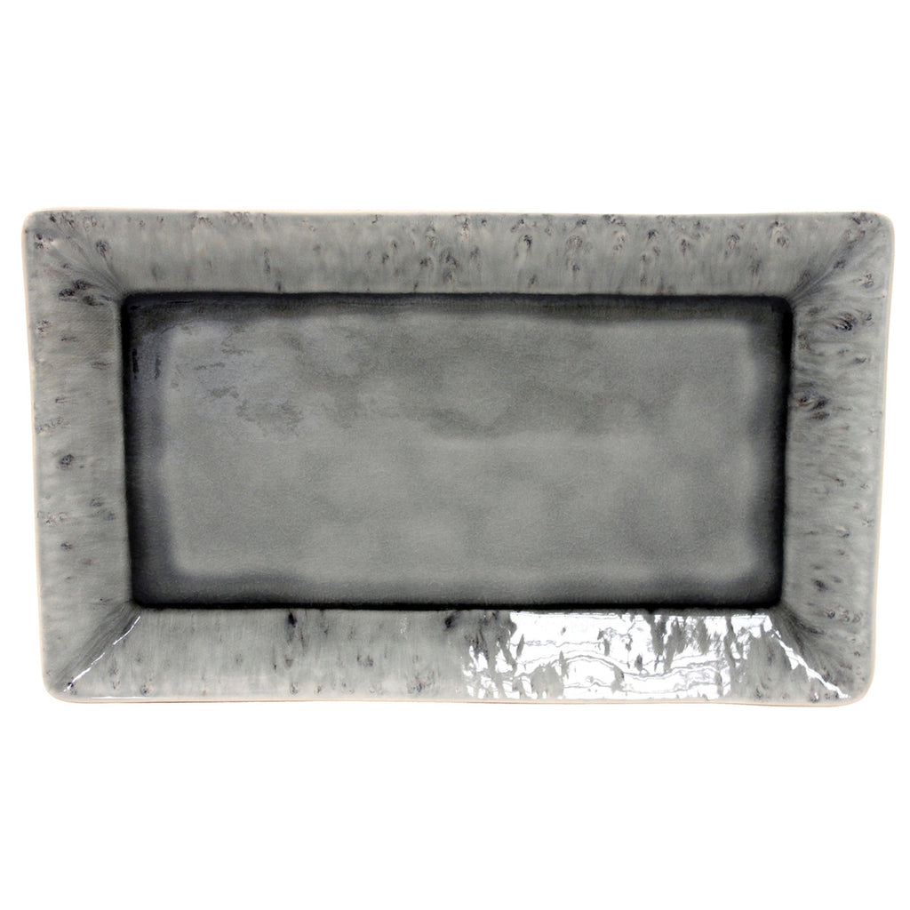 Madeira Grey 15.75" Rectangular Tray
