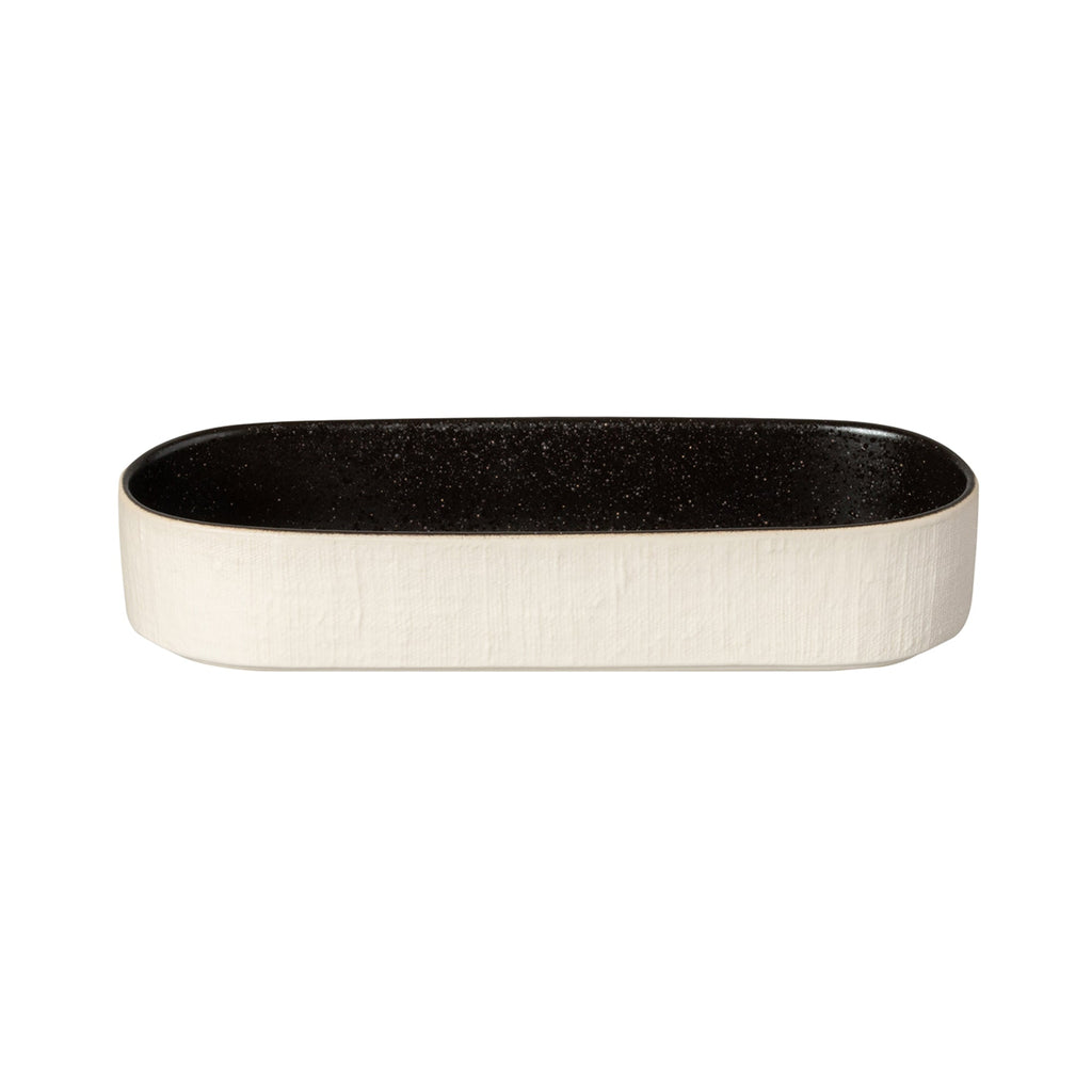 Notos Latitude Black Deep Oval Tray 25