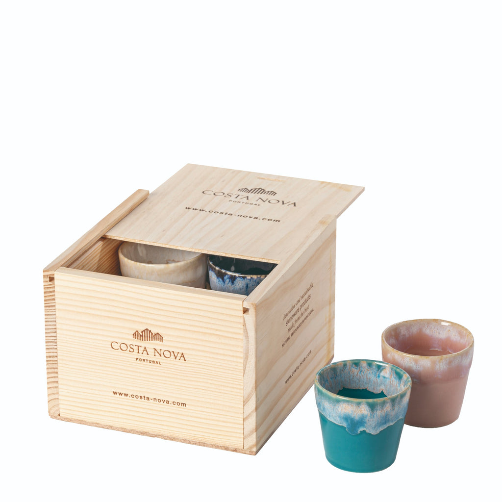 Grespresso Ecogres Multicolor Gift Box 8 Espresso Cups