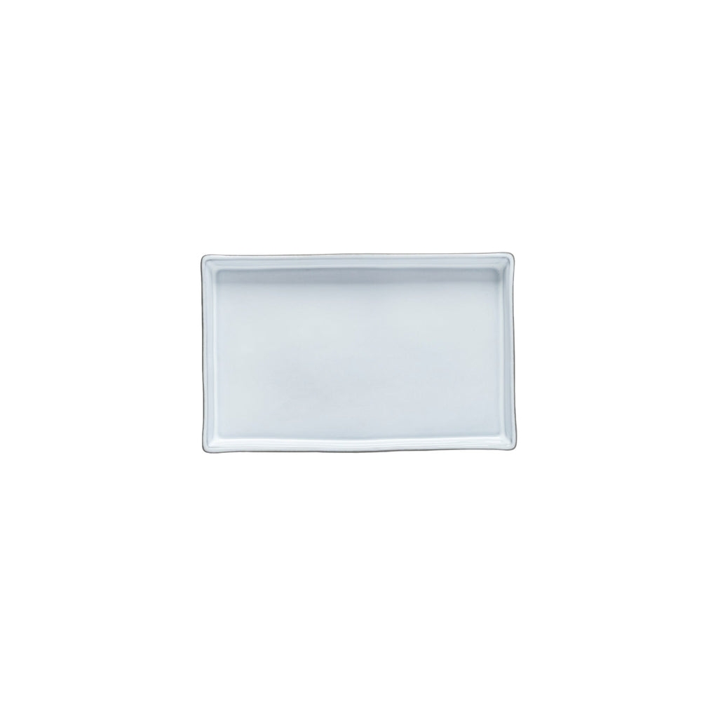 Lagoa Ecogres White Rect Tray 7 in