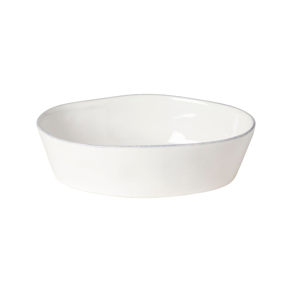 Livia White Oval Baker 25