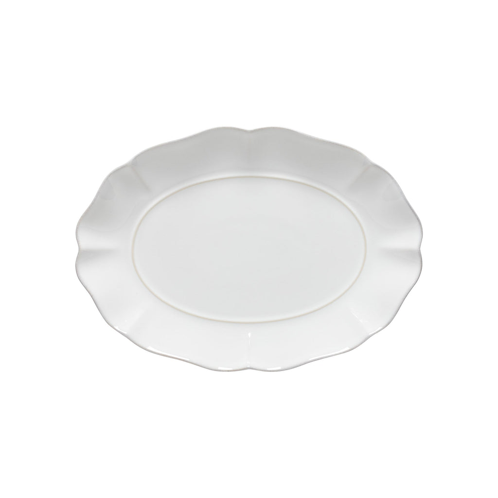 Rosa White Oval Platter 30