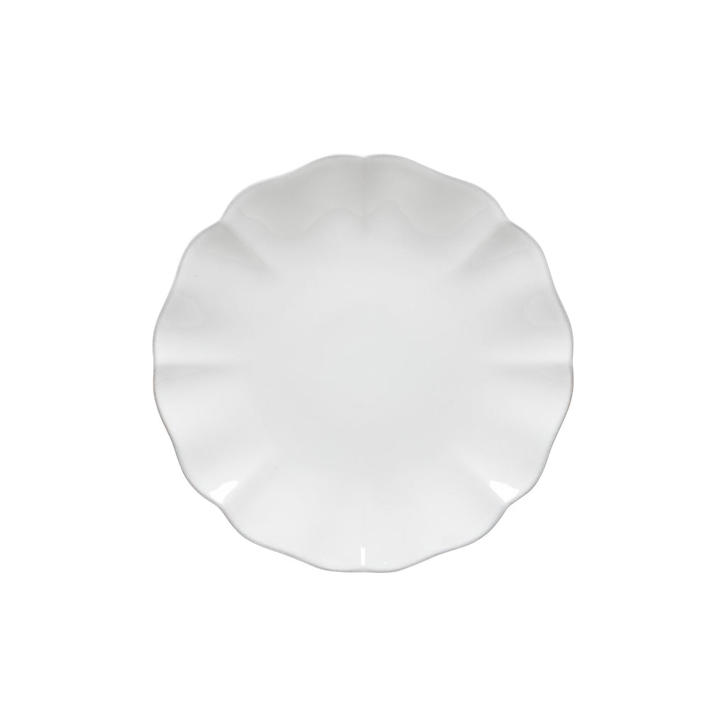 Rosa White Dinner Plate, 10" 25