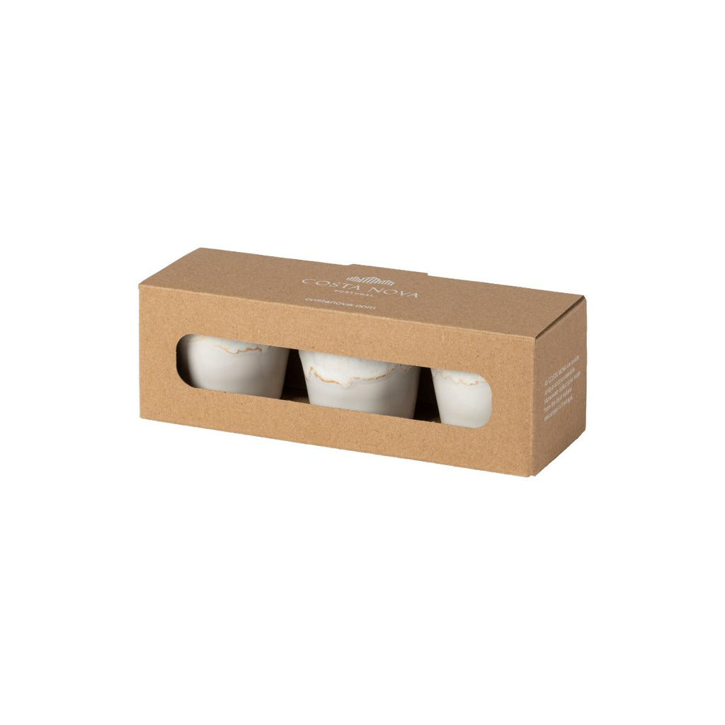 Grespresso Ecogres White Gift Box 3 Espresso Cups 7 cl