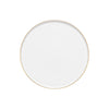 Resonance White/Gold Porcelain Round Dinner Gld Rm