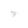 Resonance White/Gold Porcelain Coffee Cup Gold Rim