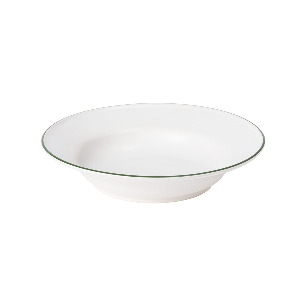 Beja White & Green Soup/Pasta Plate 26 cm | 10''