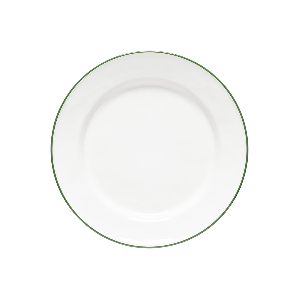 Beja White & Green Dinner Plate 15 cm | 6"
