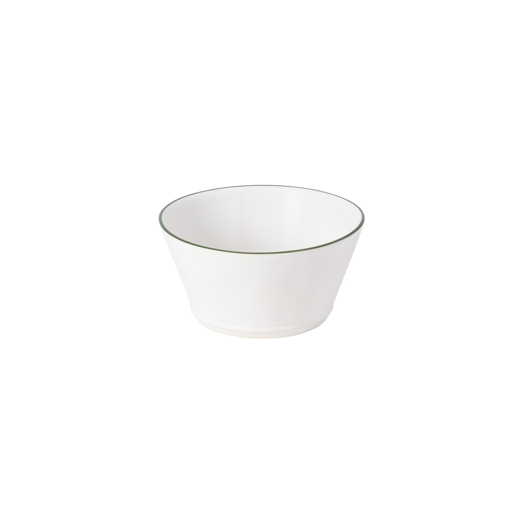 Beja White & Green Soup/Cereal Bowl 15 cm | 6"