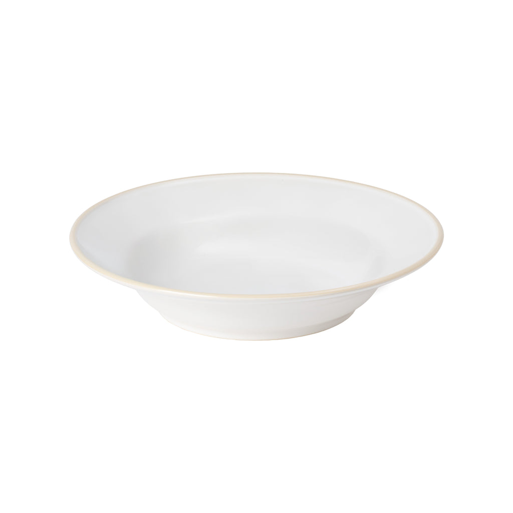 Beja White-Cream Deep Rimmed Plate 26