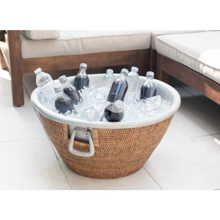 Rattan Aluminum Ice Tub - touchGOODS