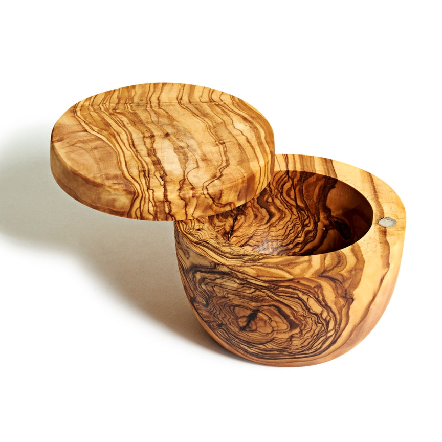 Olive Wood Salt Cellar - touchGOODS