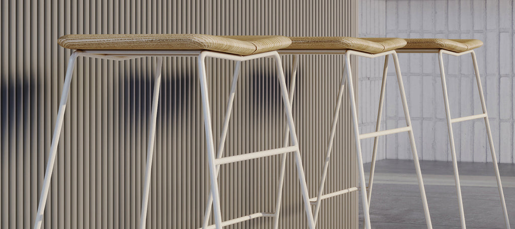 Gus* Modern Aero Bar Stool in a styled room setting