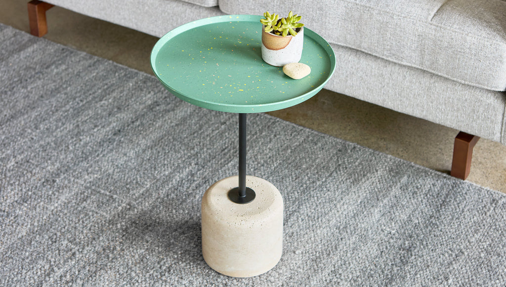 Gus* Modern Agency Table in a styled room setting