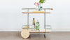 Gus* Modern Arcade Bar Cart in a styled room setting