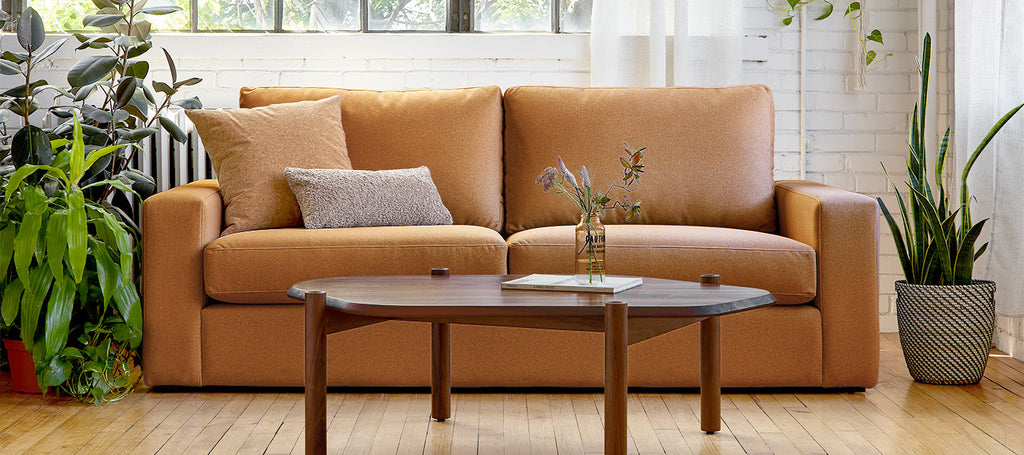Gus* Modern Ashdale Sofa in a styled room setting