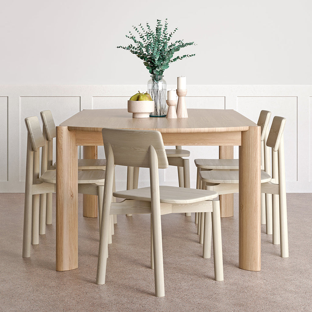 Gus* Modern Bancroft Round Dining Table in a styled room setting