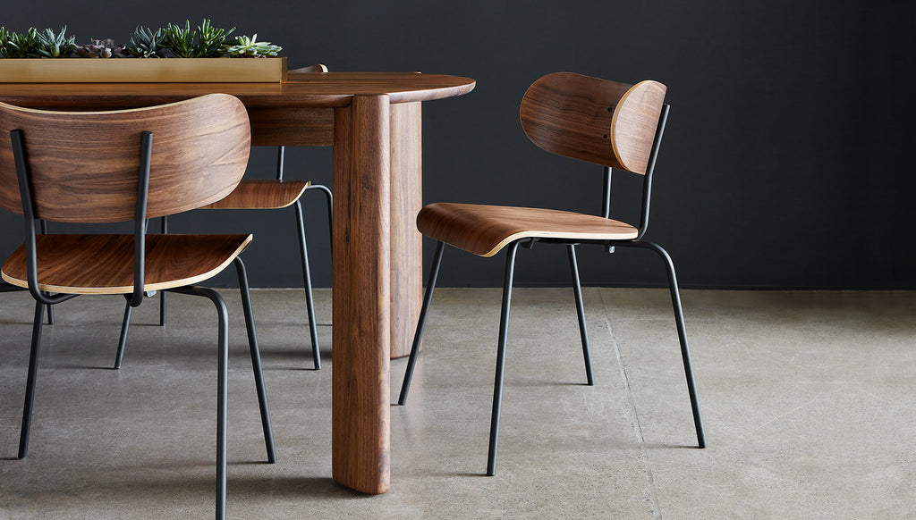 Gus* Modern Bantam Dining Chair in a styled room setting
