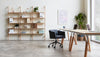 Gus* Modern Branch-3 Desk Shelving Unit in a styled room setting