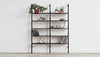 Gus* Modern Branch Shelf 1-Pack with Brackets in a styled room setting