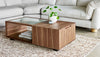 Gus* Modern Conway Coﬀee Table in a styled room setting