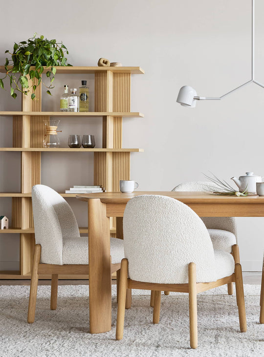 Gus* Modern Albion 6-Tier Shelving Unit in a styled room setting