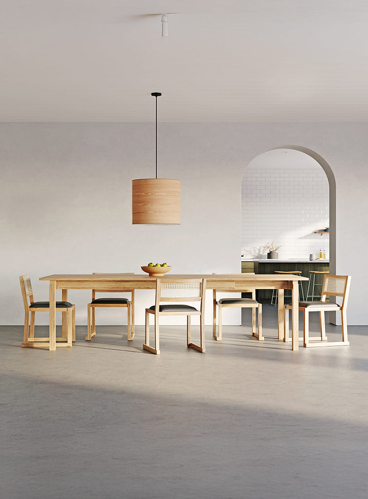 Gus* Modern Annex Extendable Dining Table in a styled room setting