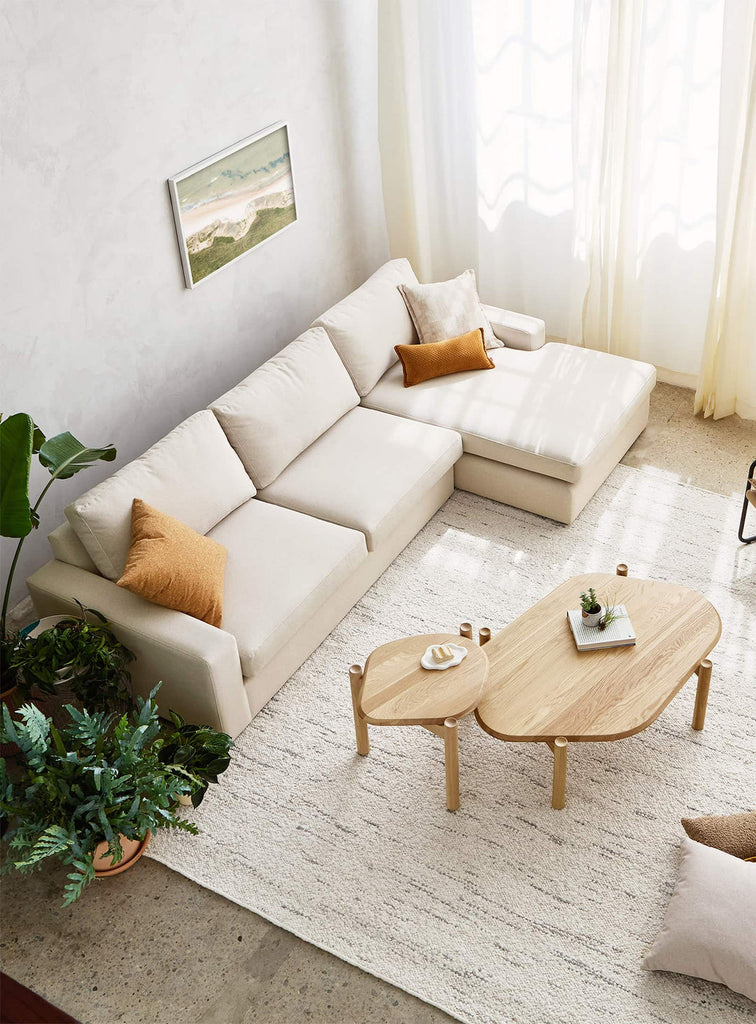 Gus* Modern Ashdale Sectional in a styled room setting