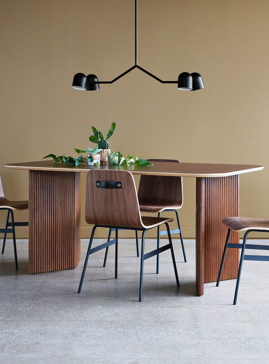 Gus* Modern Atwell Dining Table Rectangle in a styled room setting