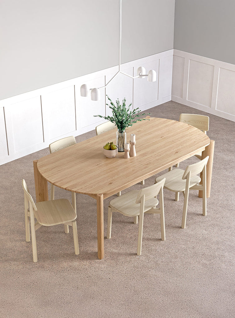 Gus* Modern Bancroft Dining Table in a styled room setting